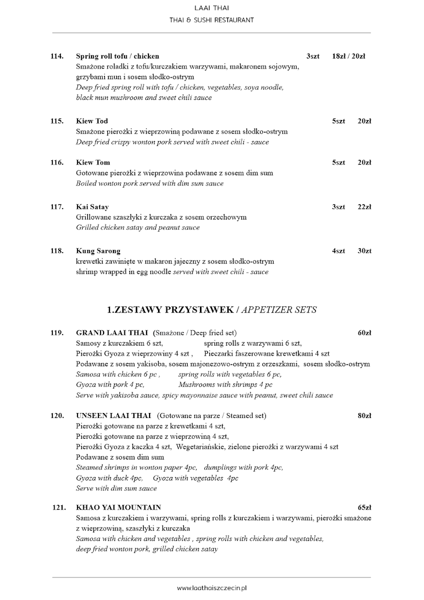 Menu Laai Thai Thai&sushi Restaurant-6